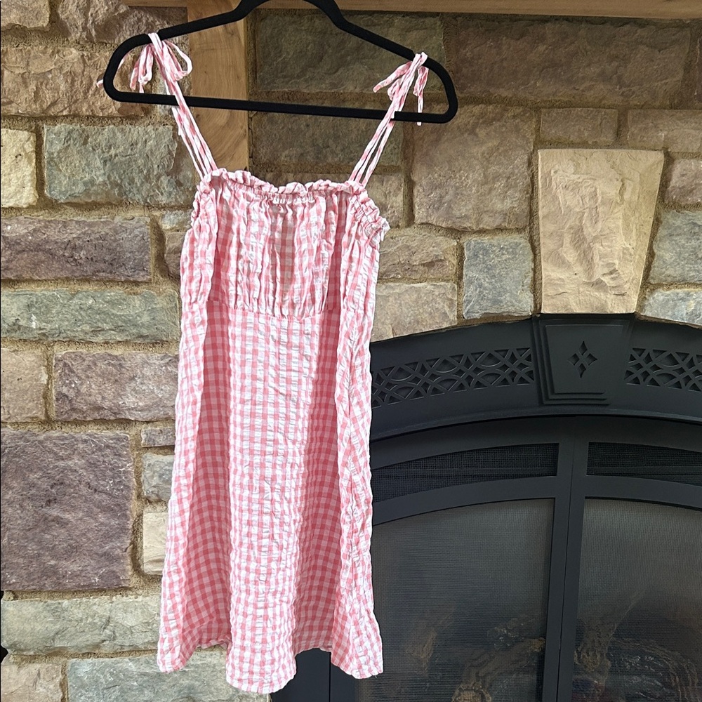 Cotton On Pink Gingham Dress